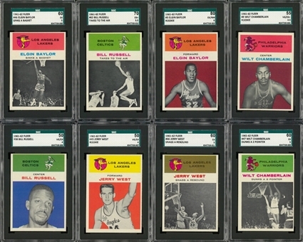 1961/62 Fleer Basketball Complete Set (66)